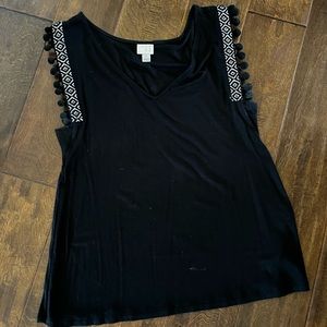 A New Day, Pom sleeved, cotton tank